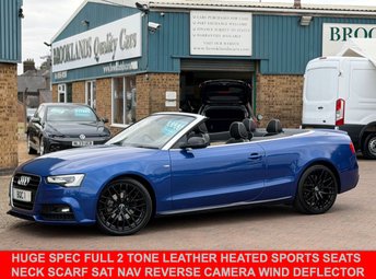 2015 AUDI A5 CABRIOLET 2.0 TDI S line Special Edition Plus Convertible Sepang Blue Diesel Multitronic Euro 6 (s/s) (190 ps) &pound;9995.00