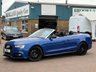 USED 2015 65 AUDI A5 CABRIOLET 2.0 TDI S line Special Edition Plus Convertible Sepang Blue Diesel Multitronic Euro 6 (s/s) (190 ps) HUGE SPEC FULL 2 TONE LEATHER HEATED SPORTS SEATS with NECK SCARF SAT NAV REVERSE CAMERA WIND DEFLECTOR AND LOTS MORE