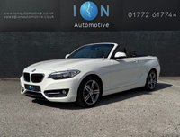USED 2016 16 BMW 2 SERIES 2.0 218d Sport Convertible *Sat Nav, Park Sensors, Elec Roof* 