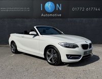 USED 2016 16 BMW 2 SERIES 2.0 218d Sport Convertible *Sat Nav, Park Sensors, Elec Roof* 