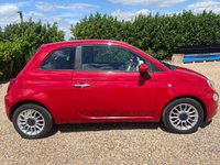 USED 2017 17 FIAT 500 1.2 ECO Pop Star Hatchback 3dr Petrol Manual Euro 6 (s/s) (69 bhp) &pound;20 year tax. Long MOT!