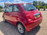 USED 2017 17 FIAT 500 1.2 ECO Pop Star Hatchback 3dr Petrol Manual Euro 6 (s/s) (69 bhp) &pound;20 year tax. Long MOT!