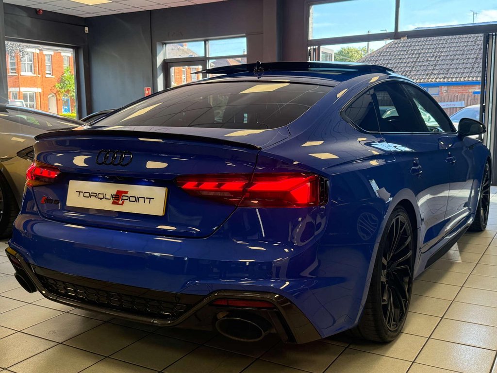 USED 2021 71 AUDI RS 5 2.9 RS 5 Sportback TFSI Carbon Black Quattro Auto 4WD 5dr FSH + PTS NAGARO BLU + 360 CAM