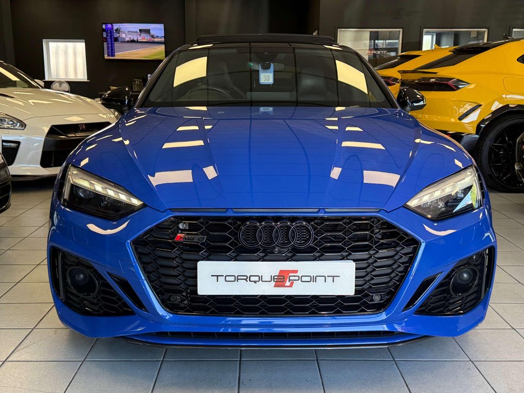 USED 2021 71 AUDI RS 5 2.9 RS 5 Sportback TFSI Carbon Black Quattro Auto 4WD 5dr FSH + PTS NAGARO BLU + 360 CAM