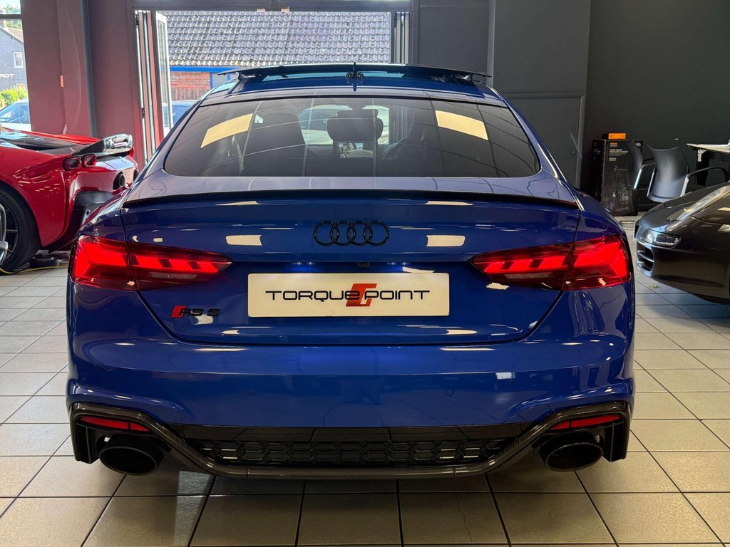 USED 2021 71 AUDI RS 5 2.9 RS 5 Sportback TFSI Carbon Black Quattro Auto 4WD 5dr FSH + PTS NAGARO BLU + 360 CAM