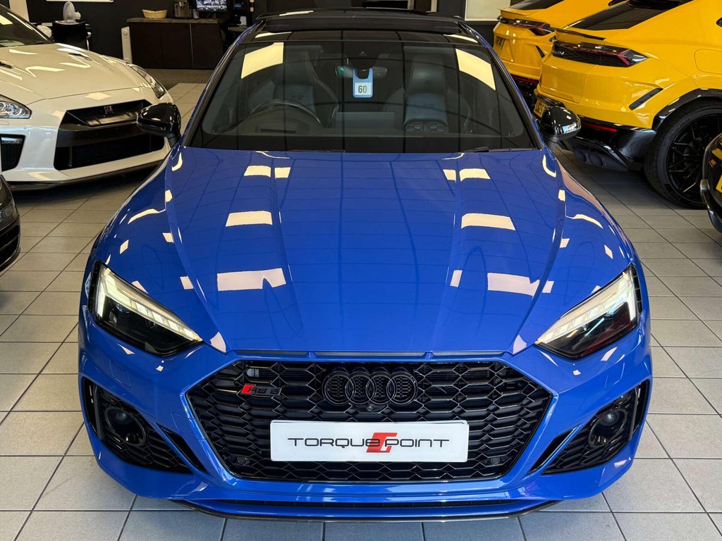 USED 2021 71 AUDI RS 5 2.9 RS 5 Sportback TFSI Carbon Black Quattro Auto 4WD 5dr FSH + PTS NAGARO BLU + 360 CAM