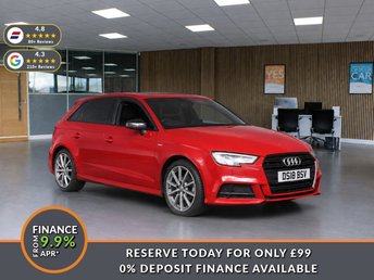 2018 AUDI A3 1.5 TFSI CoD Black Edition Sportback 5dr Petrol Manual Euro 6 (s/s) (150 ps) &pound;15450.00