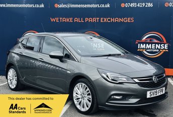 2019 VAUXHALL ASTRA 1.4i Turbo Griffin Hatchback 5dr Petrol Manual Euro 6 (s/s) (150 ps) &pound;7295.00