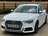 USED 2017 67 AUDI S3 2.0 TFSI Sportback S Tronic quattro Euro 6 (s/s) 5dr FULL DRIVETRAIN SERVICE DONE