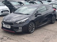 USED 2014 64 KIA PROCEED 1.6 T-GDi GT Tech Hatchback 3dr Petrol Manual Euro 5 (201 bhp) LOW MILES + 1/2 HEATED LEATHER + AC + SAT NAV + SENSORS + HD CAMERA