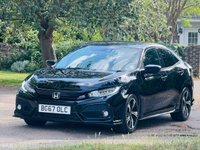 USED 2017 67 HONDA CIVIC 1.5 VTEC Turbo Sport Hatchback 5dr Petrol CVT Euro 6 (s/s) (182 ps) LOW MILES+SAT NAV+CAMERA+ULEZ