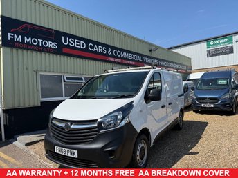 2018 VAUXHALL VIVARO 1.6 CDTi 2900 Panel Van 5dr Diesel Manual L1 H1 Euro 6 (s/s) (95 ps) NO VAT !!! &pound;10400.00