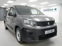 USED 2023 23 PEUGEOT PARTNER 1.5 BLUEHDI 100 BHP 950 LONG PROFESSIONAL PREMIUM + 6 DOOR LONG | CARPLAY | 3 SEATS | SENSORS