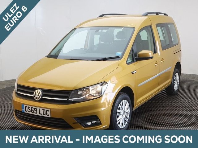View our Volkswagen Caddy Life 3 Seat Passenger Up Front Wheelchair Accessible Disabled Access Vehicle WAV