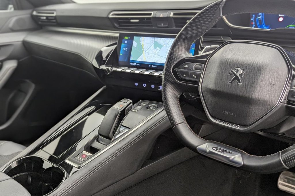 USED 2023 23 PEUGEOT 508 1.6 12.4kWh GT Fastback 5dr Petrol Plug-in Hybrid e-EAT Euro 6 (s/s) (225 ps) Car Play, Sat Nav, Canera