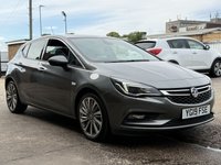 USED 2019 19 VAUXHALL ASTRA 1.4i Turbo Griffin Hatchback 5 Door Petrol Manual Grey Euro 6 1 Owner from New APPLE CAR PLAY+HEATED SEATS+DAB+USB