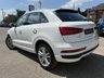 USED 2018 18 AUDI Q3 2.0 TFSI S line Edition SUV 5dr Petrol S Tronic quattro Euro 6 (s/s) (180 ps) Finished in GLACIER WHITE with contrasting Black HALF LEATHER Trim. This low mileage, Audi Q3 is a upmarket, premium, compact SUV. It offers plenty of space, Great fun to drive and lots of high tech features. All at a very affordable price. Spec includes 18" Alloys, Half Leather, Sat Nav, Power Boot, Park Sensors, Tinted windows, B/Tooth and much more. Dealer serviced at 7112 miles, 23640 miles, 36267 miles, 50397 miles, and at 53908 miles on 30/4/2026.