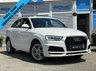 USED 2018 18 AUDI Q3 2.0 TFSI S line Edition SUV 5dr Petrol S Tronic quattro Euro 6 (s/s) (180 ps) Finished in GLACIER WHITE with contrasting Black HALF LEATHER Trim. This low mileage, Audi Q3 is a upmarket, premium, compact SUV. It offers plenty of space, Great fun to drive and lots of high tech features. All at a very affordable price. Spec includes 18" Alloys, Half Leather, Sat Nav, Power Boot, Park Sensors, Tinted windows, B/Tooth and much more. Dealer serviced at 7112 miles, 23640 miles, 36267 miles, 50397 miles, and at 53908 miles on 30/4/2026.