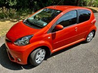 USED 2012 12 TOYOTA AYGO 1.0 VVT-i Fire Hatchback 5dr Petrol Manual Euro 5 (67 ps)0NLY 11,600 MILES--YES 11,600  FROM NEW WITH 1 LADY OWNER//20 POUND ROAD TAX//GROUP 2 INSURANCE //AIRCON//ALLOY WHEELS//REAR PARKING SENSORS//SPECIAL EDITION 'FIRE' MODAL//STUNNING CONDITION AND AMAZINGLY X12 SERVICING STAMPS (67 ps)0NLY 11,600 MILES--YES 11,600  FROM NEW WITH 1 LADY OWNER//20 POUND ROAD TAX//GROUP 2 INSURANCE //AIRCON//ALLOY WHEELS//REAR PARKING SENSORS//SPECIAL EDITION 'FIRE' MODAL//STUNNING CONDITION AND AMAZINGLY X12 SERVICING STAMPS