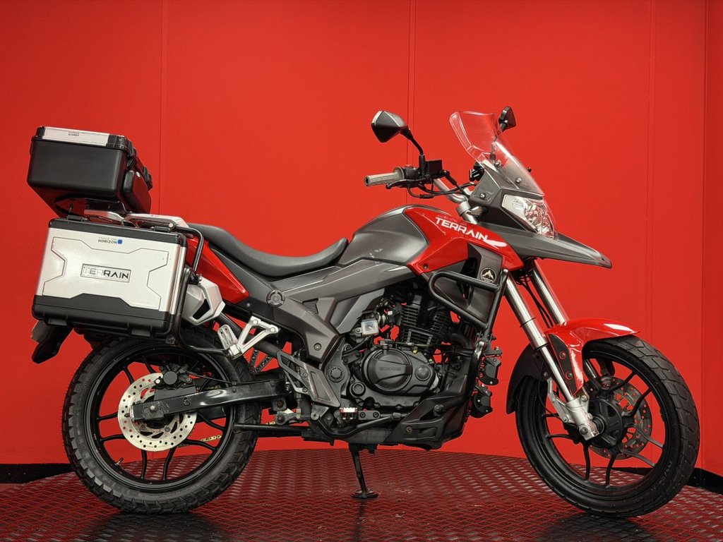 USED 2019 19 SINNIS Terrain 125 TRADE BIKES AT TRADE PRICES FULL LUGGAGE