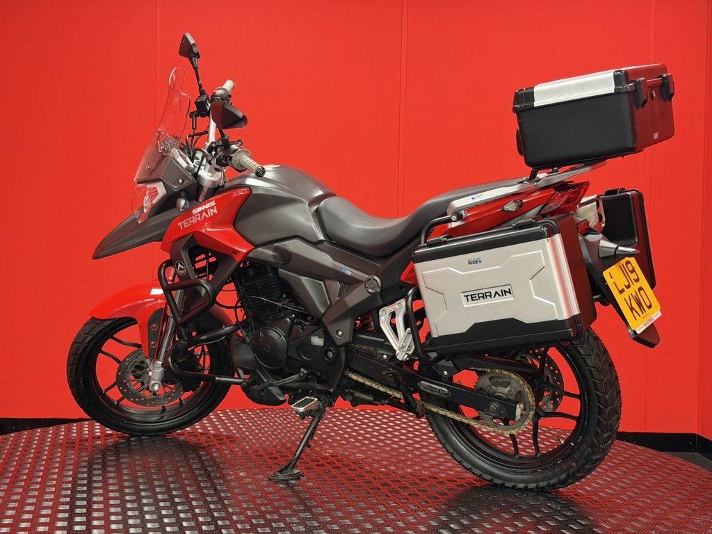 USED 2019 19 SINNIS Terrain 125 TRADE BIKES AT TRADE PRICES FULL LUGGAGE