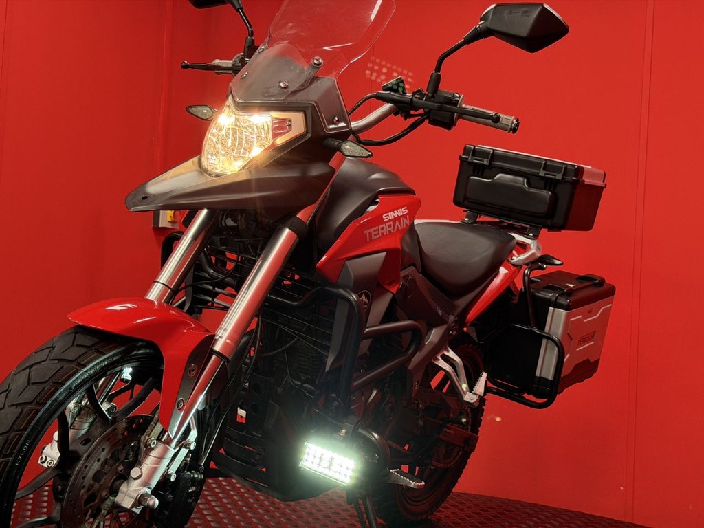 USED 2019 19 SINNIS Terrain 125 TRADE BIKES AT TRADE PRICES FULL LUGGAGE