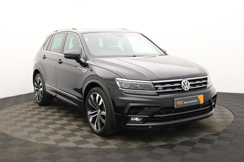 USED 2018 18 VOLKSWAGEN TIGUAN 2.0 TDI R-Line SUV 5dr Diesel DSG 4Motion Euro 6 (s/s) (150 ps) 4WD, Car Play, Sat Nav