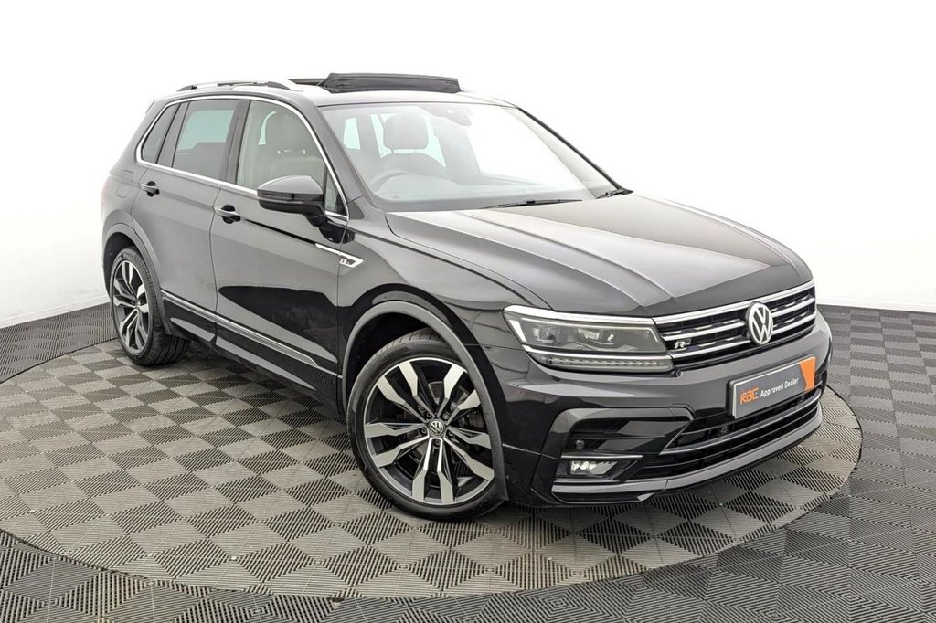USED 2018 18 VOLKSWAGEN TIGUAN 2.0 TDI R-Line SUV 5dr Diesel DSG 4Motion Euro 6 (s/s) (150 ps) 4WD, Car Play, Sat Nav