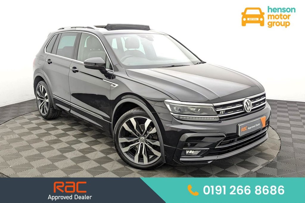 USED 2018 18 VOLKSWAGEN TIGUAN 2.0 TDI R-Line SUV 5dr Diesel DSG 4Motion Euro 6 (s/s) (150 ps) 4WD, Car Play, Sat Nav