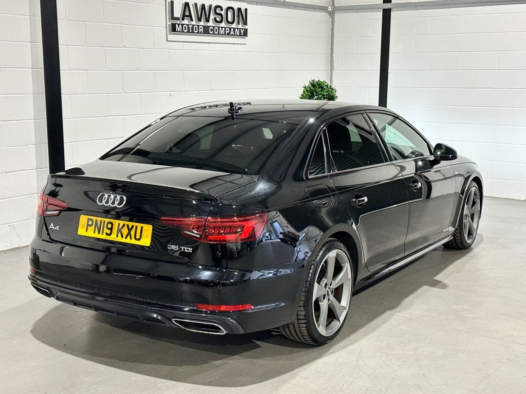 USED 2019 19 AUDI A4 2.0 TDI 35 Black Edition Saloon 4dr Diesel S Tronic Euro 6 (s/s) (150 ps) 