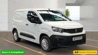 2022 PEUGEOT PARTNER White 1.5 BlueHDi Professional Premium van, 64,600 miles, Euro 6, 6-Speed manual, Sat nav, 8in Touchscreen, A/C, Rear sensors. Plus VAT @ 20%! &pound;9999.00