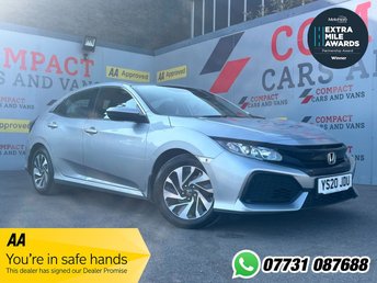 2020 HONDA CIVIC 1.0 VTEC Turbo SE Hatchback 5dr Petrol Manual Euro 6 (s/s) (126 ps) £11995.00