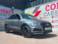 USED 2018 18 AUDI Q3 2.0 TDI Black Edition SUV 5dr Diesel Manual quattro Euro 6 (s/s) (150 ps) LOW MILES, HIGH SPEC!!!