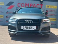 USED 2018 18 AUDI Q3 2.0 TDI Black Edition SUV 5dr Diesel Manual quattro Euro 6 (s/s) (150 ps) LOW MILES, HIGH SPEC!!!