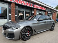 USED 2021 21 BMW 5 SERIES 2.0 520d MHT M Sport Edition Saloon 4dr Diesel Hybrid Steptronic Euro 6 (s/s) (190 ps) HPI CLEAR EXCELLENT SPECIFICATION