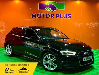 2018 AUDI A3 2.0 TFSI S line Sportback 5dr Petrol Manual Euro 6 (s/s) (190 ps) &pound;11499.00