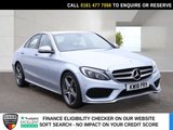 USED 2018 18 MERCEDES-BENZ C CLASS 2.1 C220d AMG Line Saloon 4dr Diesel G-Tronic+ Euro 6 (s/s) (170 ps) HISTORY+HEATED SEATS+SAT NAV