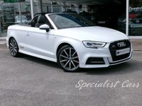 USED 2017 67 AUDI A3 CABRIOLET 2.0 TDI S line Convertible 2dr Diesel Manual Euro 6 (s/s) (184 ps) 