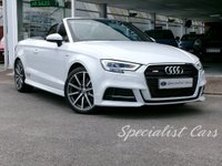 USED 2017 67 AUDI A3 CABRIOLET 2.0 TDI S line Convertible 2dr Diesel Manual Euro 6 (s/s) (184 ps) 
