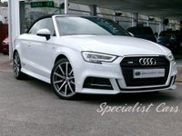 USED 2017 67 AUDI A3 CABRIOLET 2.0 TDI S line Convertible 2dr Diesel Manual Euro 6 (s/s) (184 ps) 