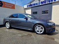 USED 2017 17 AUDI A4 2.0 TDI ultra S line Saloon 4dr Diesel Manual Euro 6 (s/s) (190 ps) 