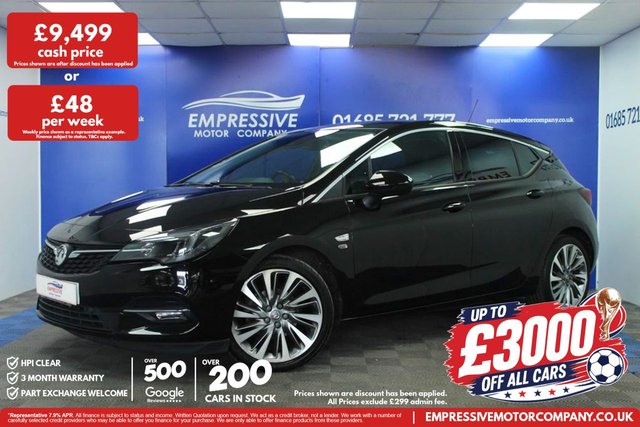 View our Vauxhall Astra 1.5 Turbo D Griffin Edition Hatchback 5dr Diesel Manual Euro 6 (s/s) (122 ps)