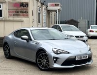 USED 2017 66 TOYOTA GT86 2.0 Boxer D-4S Coupe 2dr Petrol Manual Euro 6 (200 ps) - F/S/H - BLUETOOTH - CRUISE - DAB RADIO - LED DRL - KEYLESS START