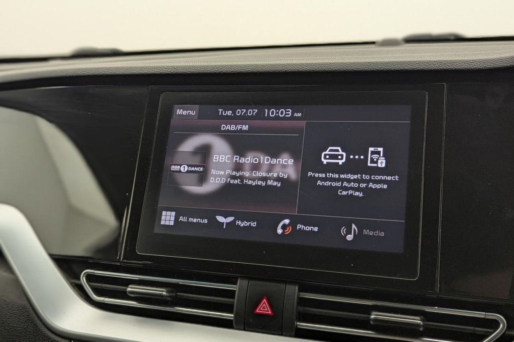 USED 2022 71 KIA NIRO 1.6 GDi 2 SUV 5dr Petrol Hybrid DCT Euro 6 (s/s) (139 bhp) Car Play, Rear Camera, Cruise