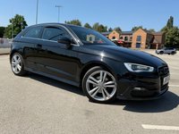 USED 2015 65 AUDI A3 2.0 TDI S line Hatchback 3dr Diesel Manual quattro Euro 6 (s/s) (Nav) (150 ps) DUAL ZONE CLIMATE, 12m MOT INCLUDED