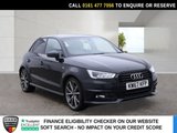 USED 2018 67 AUDI A1 1.4 TFSI CoD Black Edition Sportback 5dr Petrol S Tronic Euro 6 (s/s) (Nav) (150 ps) HISTORY+HALF LEATHER+SENSORS