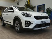 USED 2020 70 KIA NIRO 1.6 GDi 2 SUV 5dr Petrol Hybrid DCT Euro 6 (s/s) (139 bhp) NICE TIDY EXAMPLE CARPLAY PARKING CAMERA CRUISE CONTROL PARKING SENSORS 3 OWNERS SERVICE HISTORY