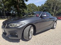 USED 2017 17 BMW 2 SERIES 2.0 220i M Sport Convertible 2dr Petrol Auto Euro 6 (s/s) (184 ps) FULL BMW SERVICE HISTORY 2 KEY