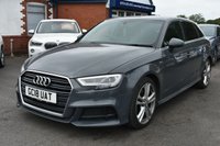 USED 2018 18 AUDI A3 2.0 TFSI S line Sportback 5dr Petrol Manual Euro 6 (s/s) (190 ps) FULL SERVICE HISTORY