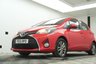 USED 2015 15 TOYOTA YARIS 1.33 Dual VVT-i Icon Hatchback 5dr Petrol Manual Euro 5 Euro 5 (99 ps) ONLY &pound;35 A YEAR ROAD TAX+LONG MOT UNTIL 03.03.2027+SERVICE HISTORY+7 INCH TOUCHSCREEN-TOYOTA TOUCH 2+BLUETOOTH CONNECTIVITY+AIR-CONDITIONING+FOLLOW-ME-HOME HEADLIGHTS+PARKING ASSISTANCE WITH REVERSE CAMERA+'CHILLI RED' PAINT+15 INCH ALLOY WHEELS.